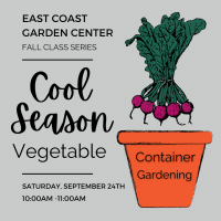 CLASS: Cool Season Vegetable Container Gardening