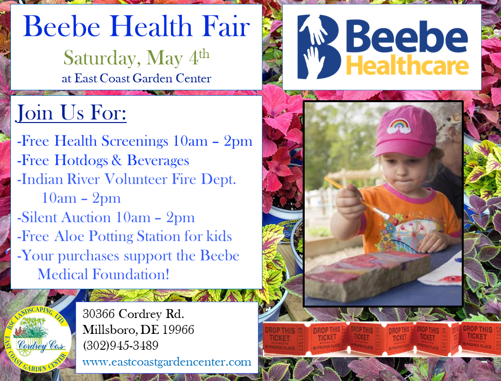 Beebe_Flier Beebe Health Fair - East Coast Garden Center