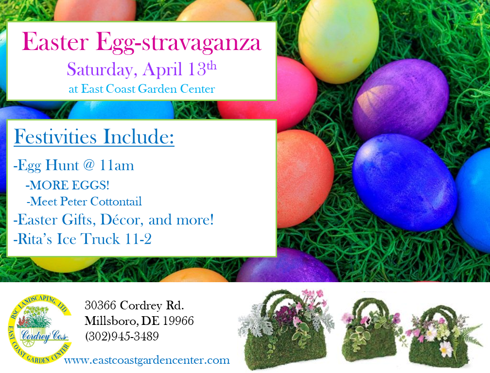 Eggstravaganza_Flier_2019 Easter Egg-stravaganza! - East Coast Garden Center
