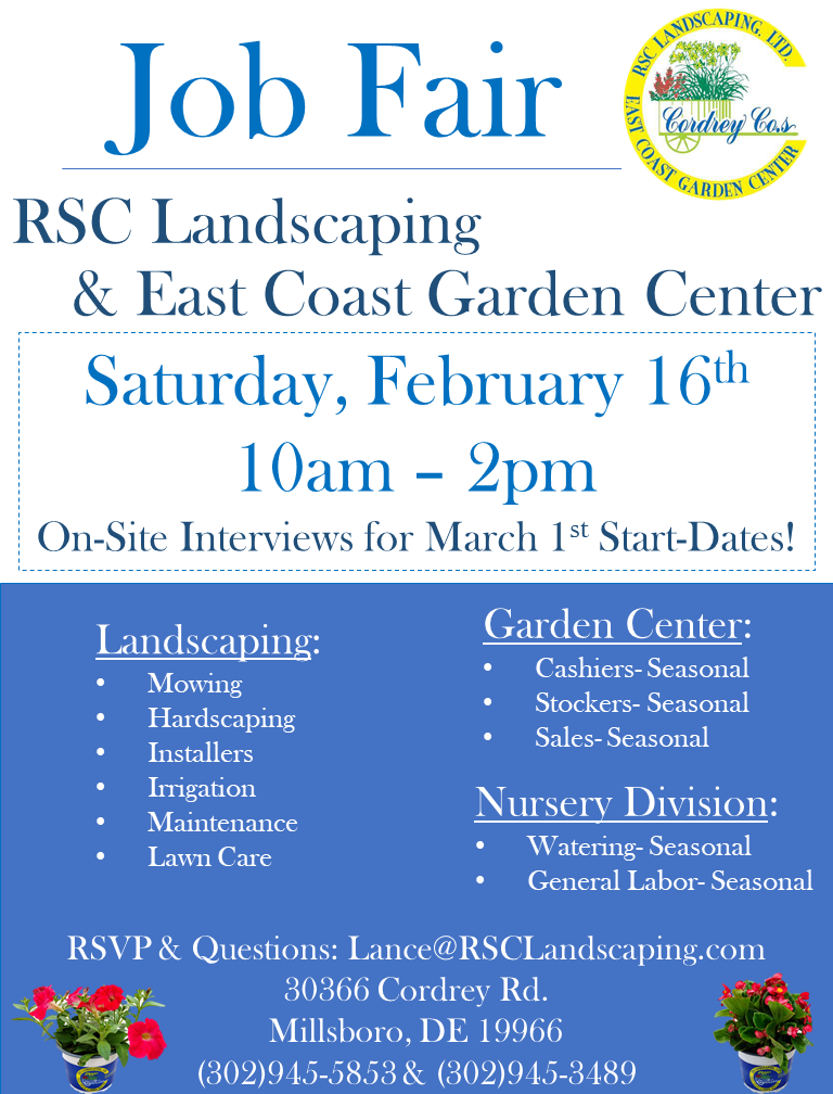 Job-Fair_Digital-Flier_2.16.19 Job Fair - East Coast Garden Center